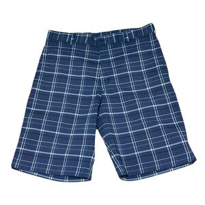 Nike Men’s Dri-Fit Blue Plaid Golf Shorts Size 32